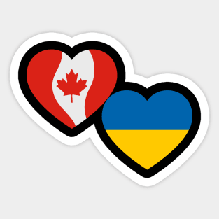 Canada support Ukraine Sticker